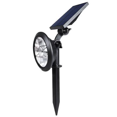 Projecteurs solaires OEM Light Garden Lamp Outdoor 2-en-1 Lampes de jardin extérieures à lumière réglable
