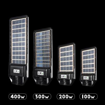 100W 200W 300W 400W Réverbère solaire intégré à LED tout en un
