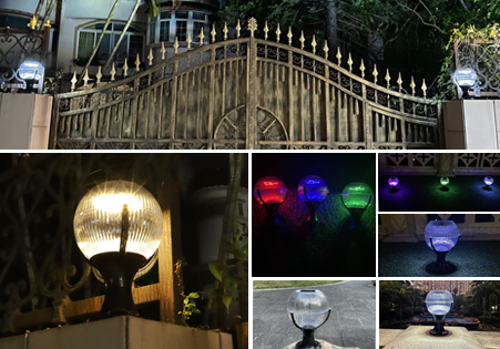 Lampes solaires LED multicolores décoratives Luxcurz pour jardin extérieur domestique
